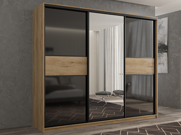 Шкаф-купе Кааппи 9 Эвок Прибрежный 210х45х230 см