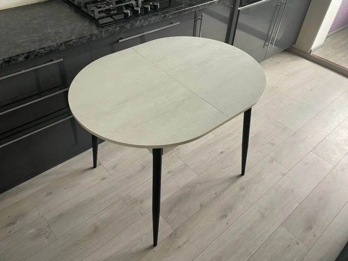 Обеденная группа Стиль-1 / Стул Х 4 шт. / Бетон белый/черный / бид 21