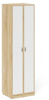 Прихожая П-6-500 Пенал + Пенал, цвет дуб сонома/фасады МДФ белое дерево фрезеровка прованс, ШхГхВ 60х50х210 см., универсальная сборка