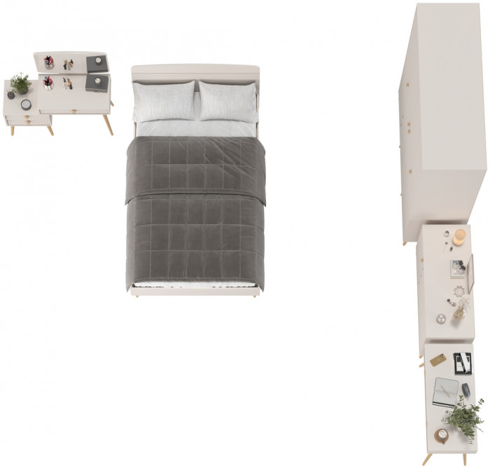 Афина Спальня 16-1200, кашемир серый