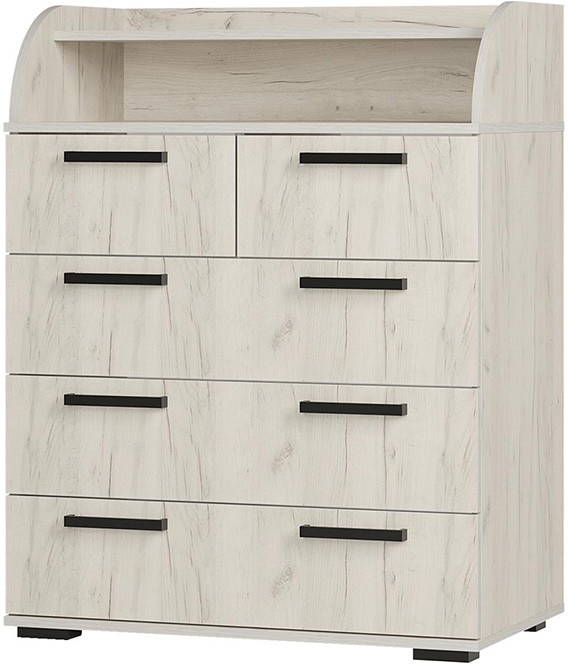 Комод Стандарт №1, Дуб крафт белый