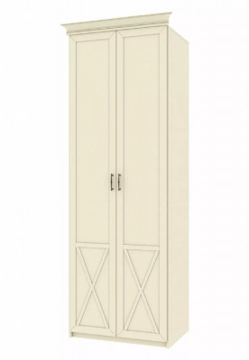 Бэль Шкаф двухдверный + Карнизы 802/424  Слоновая кость