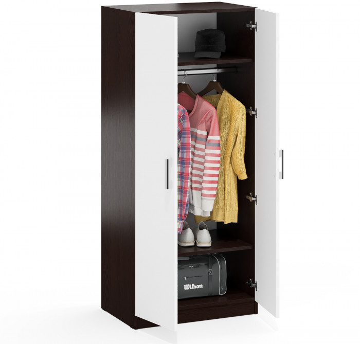 Шкаф С-МД-СК9Ш к компьютерному столу С-МД-СК9, венге/белый шагрень