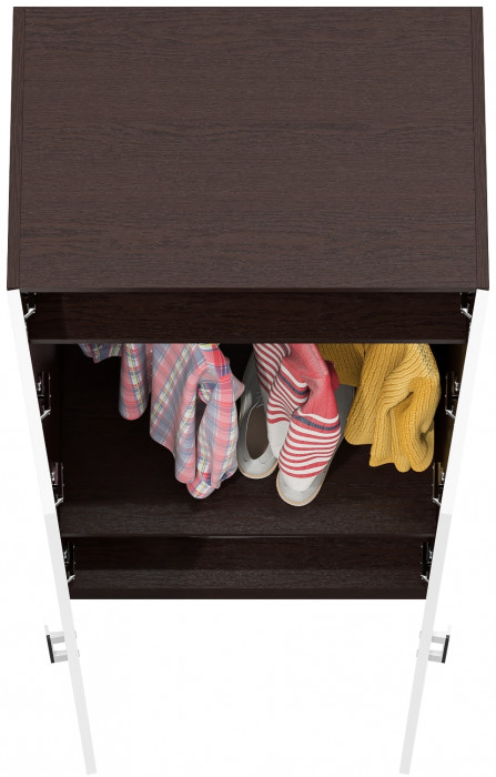 Шкаф С-МД-СК9Ш к компьютерному столу С-МД-СК9, венге/белый шагрень