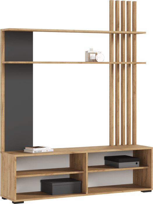 Роджинамиф Гостиная (Графит, Крафт золотой)