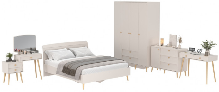 Афина Спальня 16-1600, кашемир серый