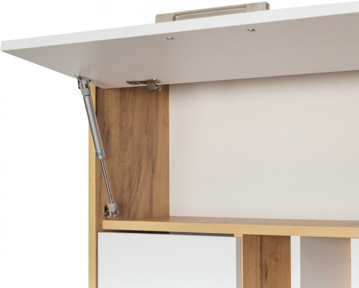 Лайт письменный стол 03.243Н, дуб крафт золотой/белый премиум