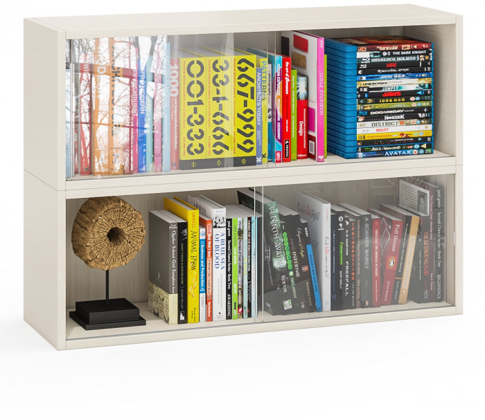 Две полки книжных С-МД-КН01, дуб