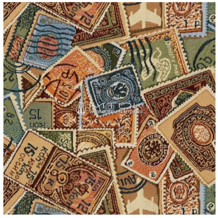 Двухъярусная кровать Мадлен-3 90/120х190 (Гобелен Пифагор, Коричневый)