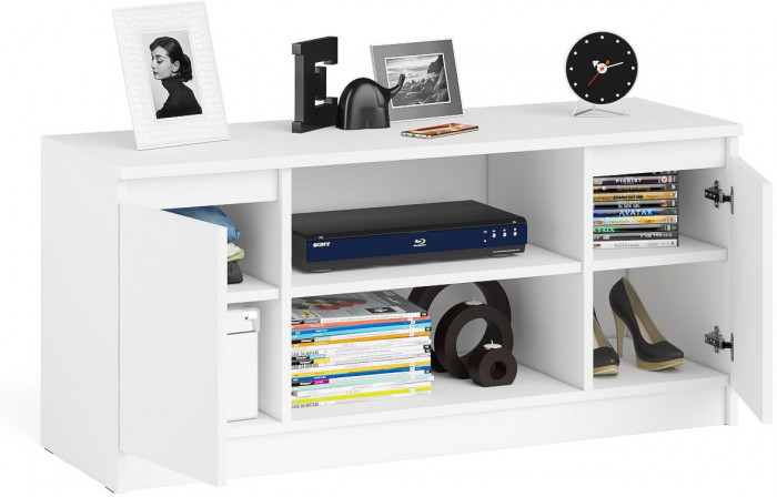 Мори Тумба ТВ МТВ1200.1, цвет белый, ШхГхВ 120,4х41х54,6 см.