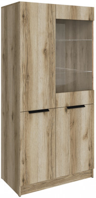 Шкаф Мадрид (0,9) с 1 витриной, Дуб делано