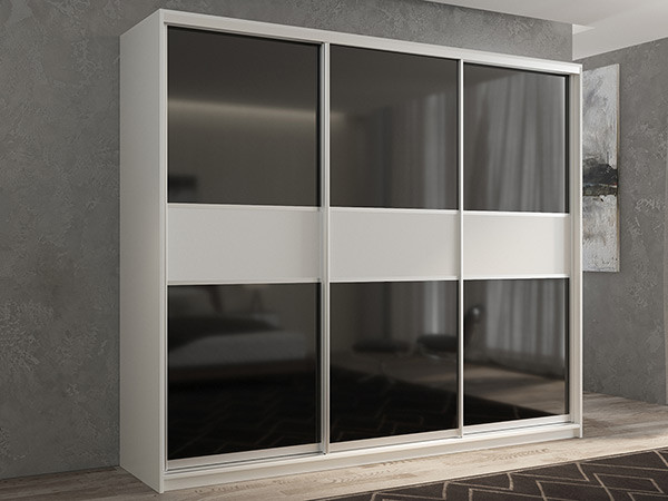 Шкаф-купе Кааппи 12 Белый Бриллиант 210х45х230 см