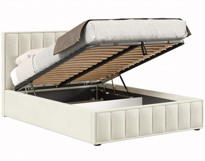 Кровать с подъёмным механизмом 1800 Анкона, светло-бежевый