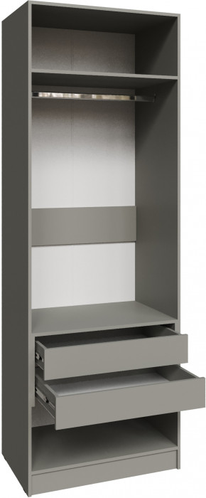 Шкаф Мадрид (0,8) с 2 ящ. внутри с зеркалом, Мокко