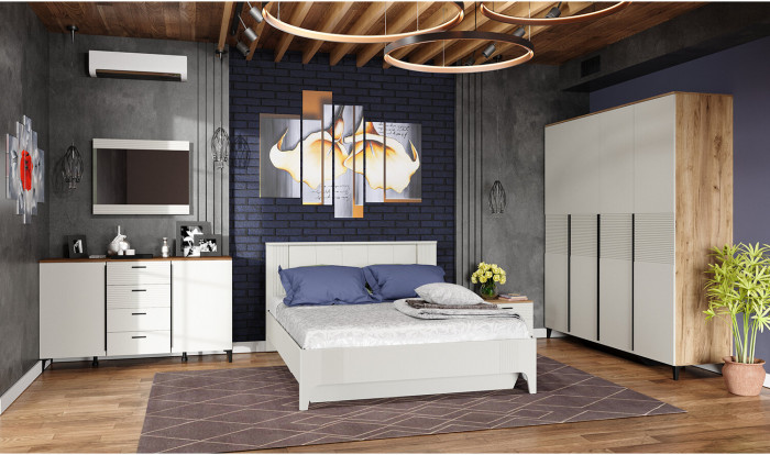 Кровать с подъемным механизмом 160х200 Белла, тальк