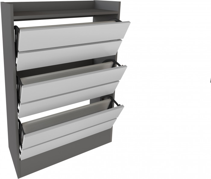 Обувница Ямайка ЯПТ-2, Графит серый/Камень серый