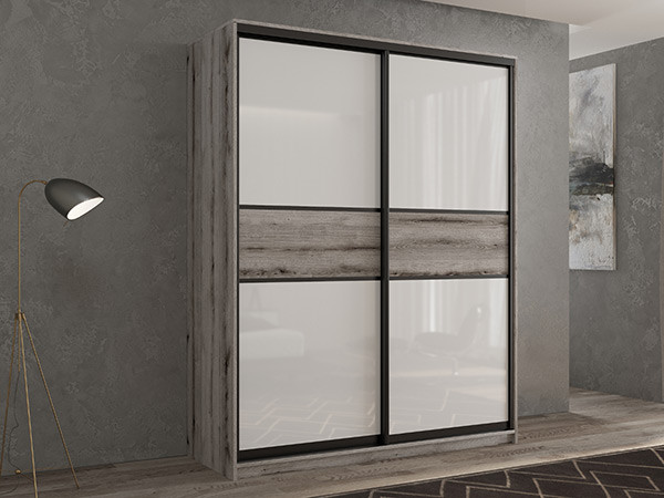 Шкаф-купе Кааппи 11 Эвок Окаменелый 100х45х230 см