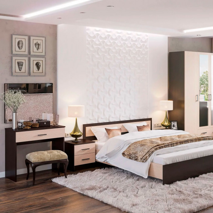 ГАРМОНИЯ ТБ 601 тумба прикроватная (0,4х0,45х0,408) дуб крафт белый/дуб крафт серый