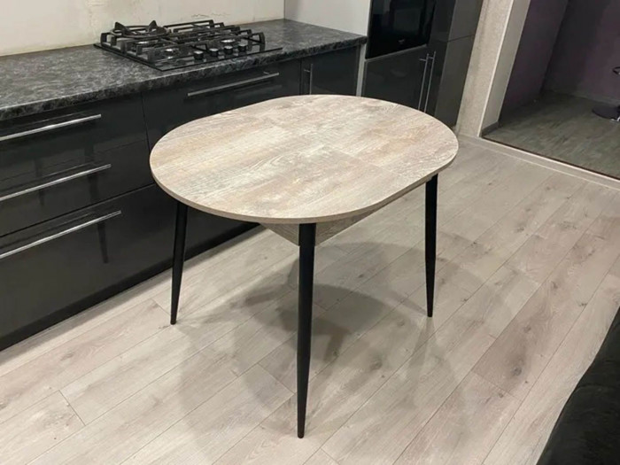 Обеденная группа Стиль-1 / Стул Х 4 шт. / Бетон темный/черный / бид 01