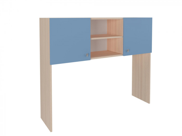 Надстройка стола Дуб молочный/Голубой