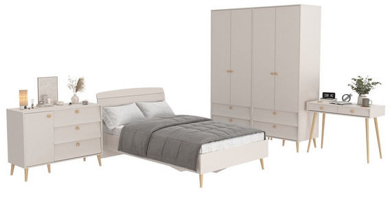 Афина Спальня 19-1200, кашемир серый