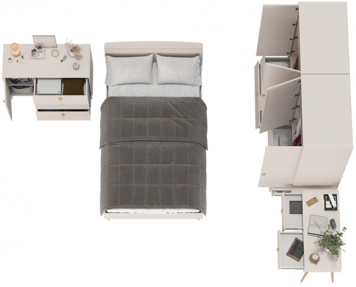 Афина Спальня 19-1200, кашемир серый