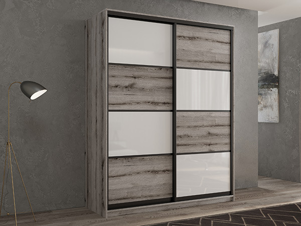 Шкаф-купе Кааппи 14 Эвок Окаменелый 120х45х230 см
