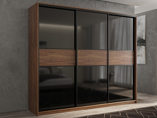 Шкаф-купе Кааппи 12 Морское Дерево Винтаж 210х45х230 см