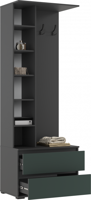 Норд Прихожая, композиция №3, Графит/Изумрудный