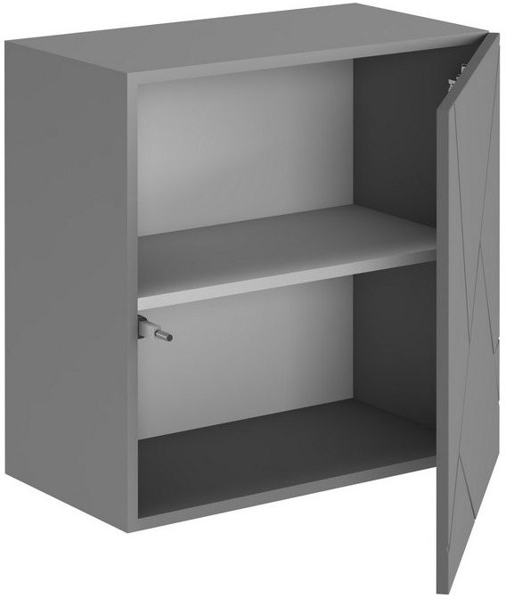 ГРАНЖ Шкаф навесной ШН-002 (Д.600) (Белый (Шагрень) / Белый софт)
