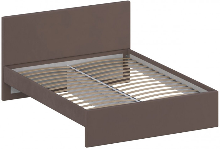 Кровать 160 КР-433-М с настилом из ламелей, Микровелюр Zeekr-11