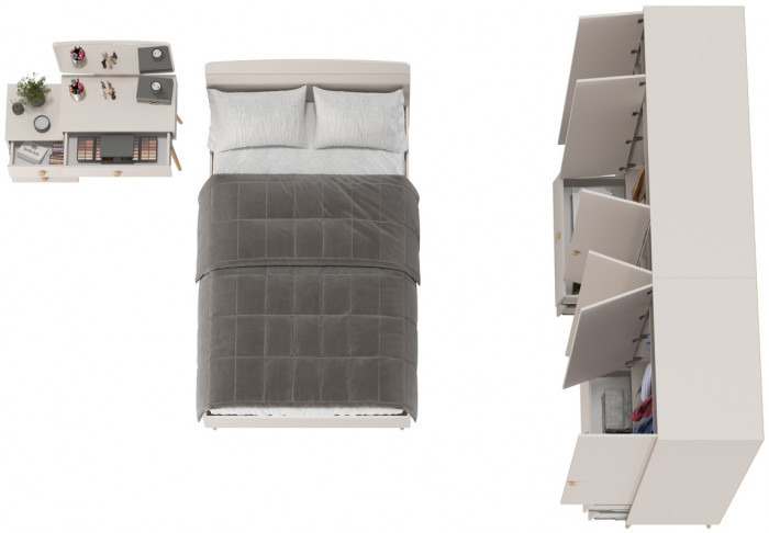 Афина Спальня 20-1200, кашемир серый