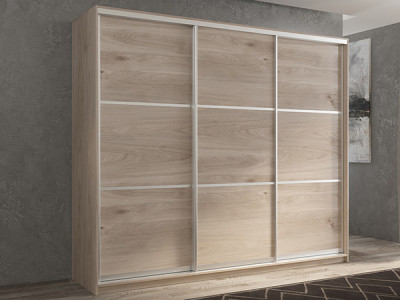 Шкаф-купе Кааппи 4 Кастелло Серый 240х45х230 см