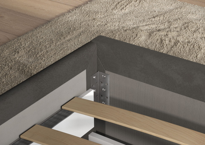 Кровать 160 КР-433-М с настилом из ламелей, Микровелюр Zeekr-27