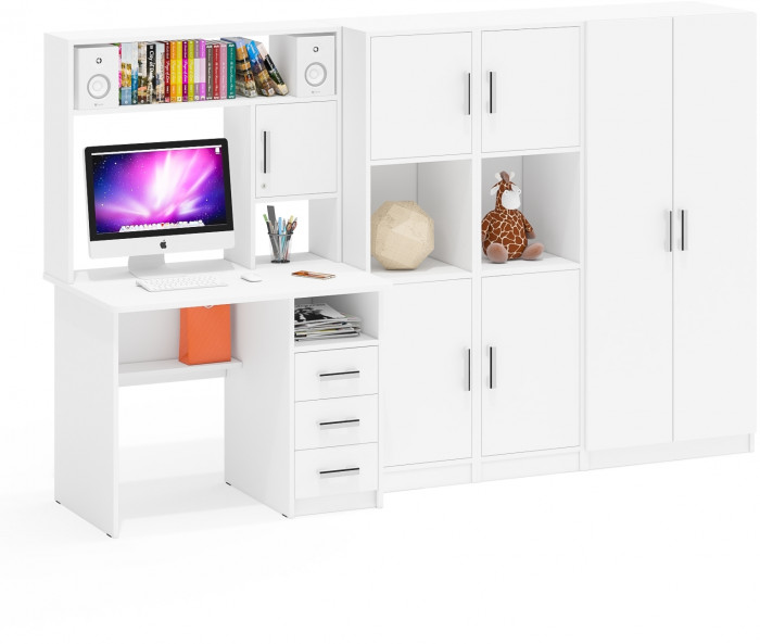 С-МД-СК9 Компоновка № 03, белый шагрень