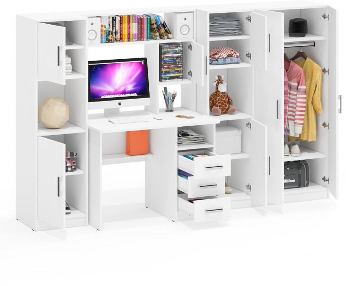 С-МД-СК9 Компоновка № 03, белый шагрень