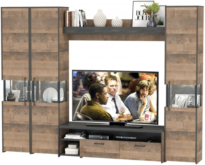 Трувор Гостиная 031, дуб гранж песочный/интра