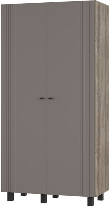 Шкаф 2-х створчатый Олива ШК-03, Дуб каньон, Муссон софт